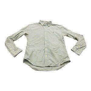 Polo Ralph Lauren Plaid Checked Long Sleeve Shirt, Size Medium, Green Blue